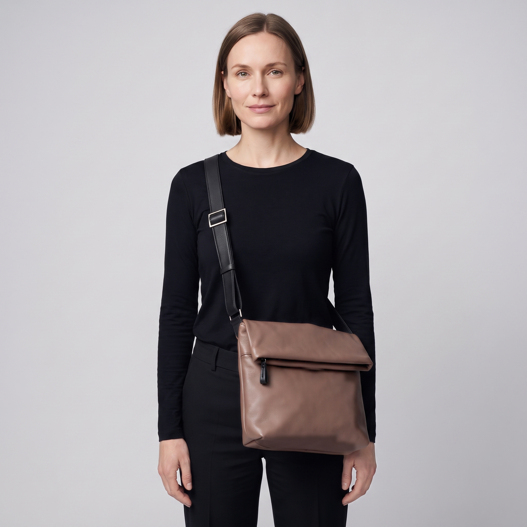 Überschlagtasche London L aus Softnappa
