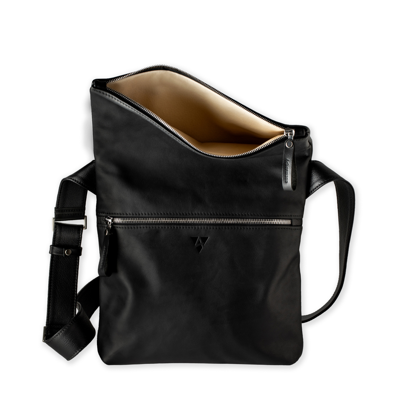 Überschlagtasche  London M aus Olivenleder