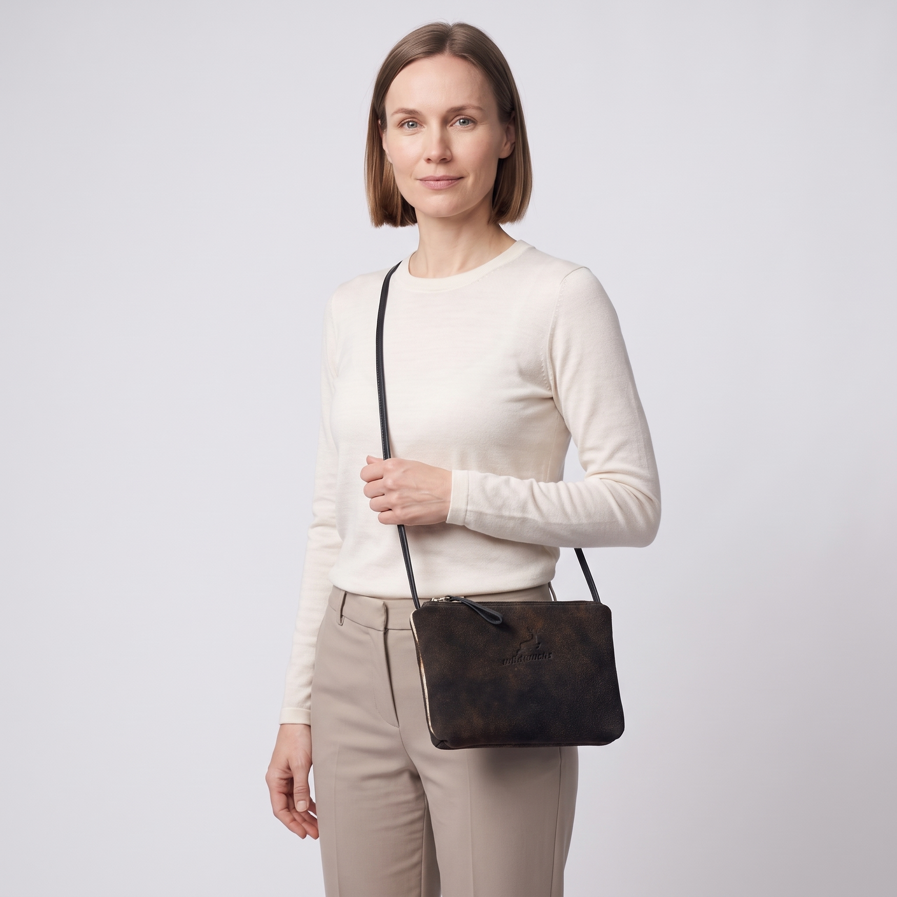Schultertasche Palermo S aus Hirschleder