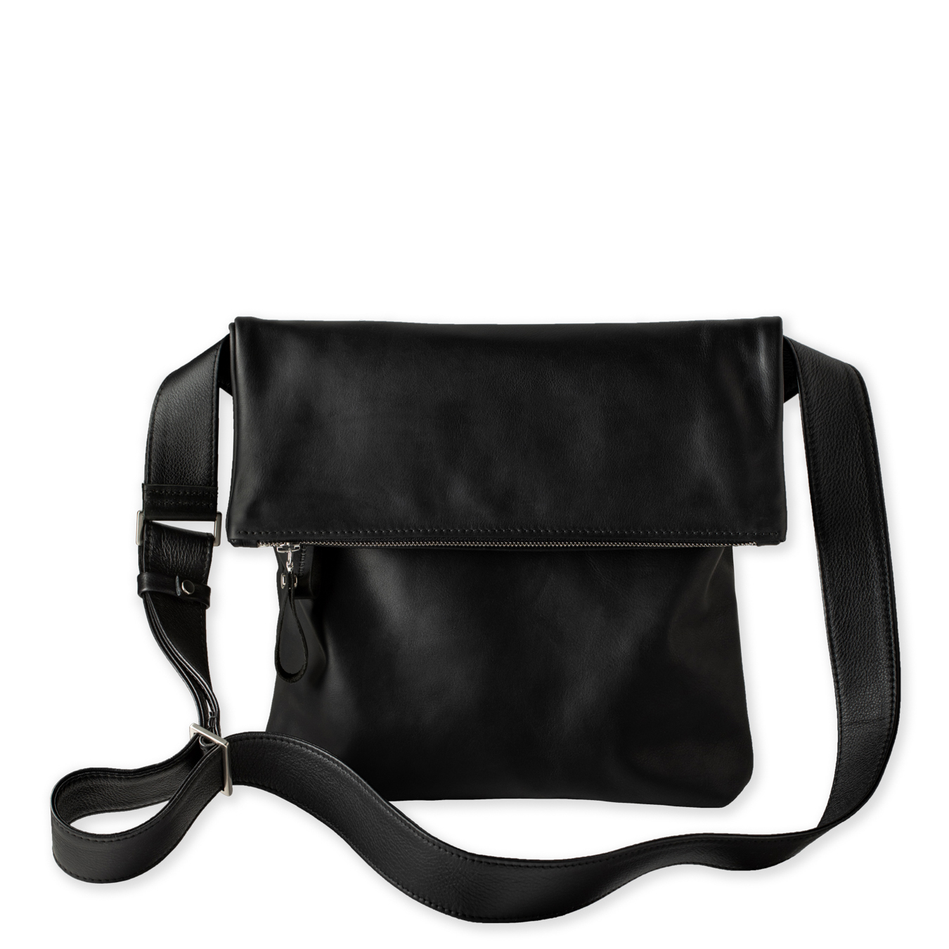 Überschlagtasche  London M aus Olivenleder