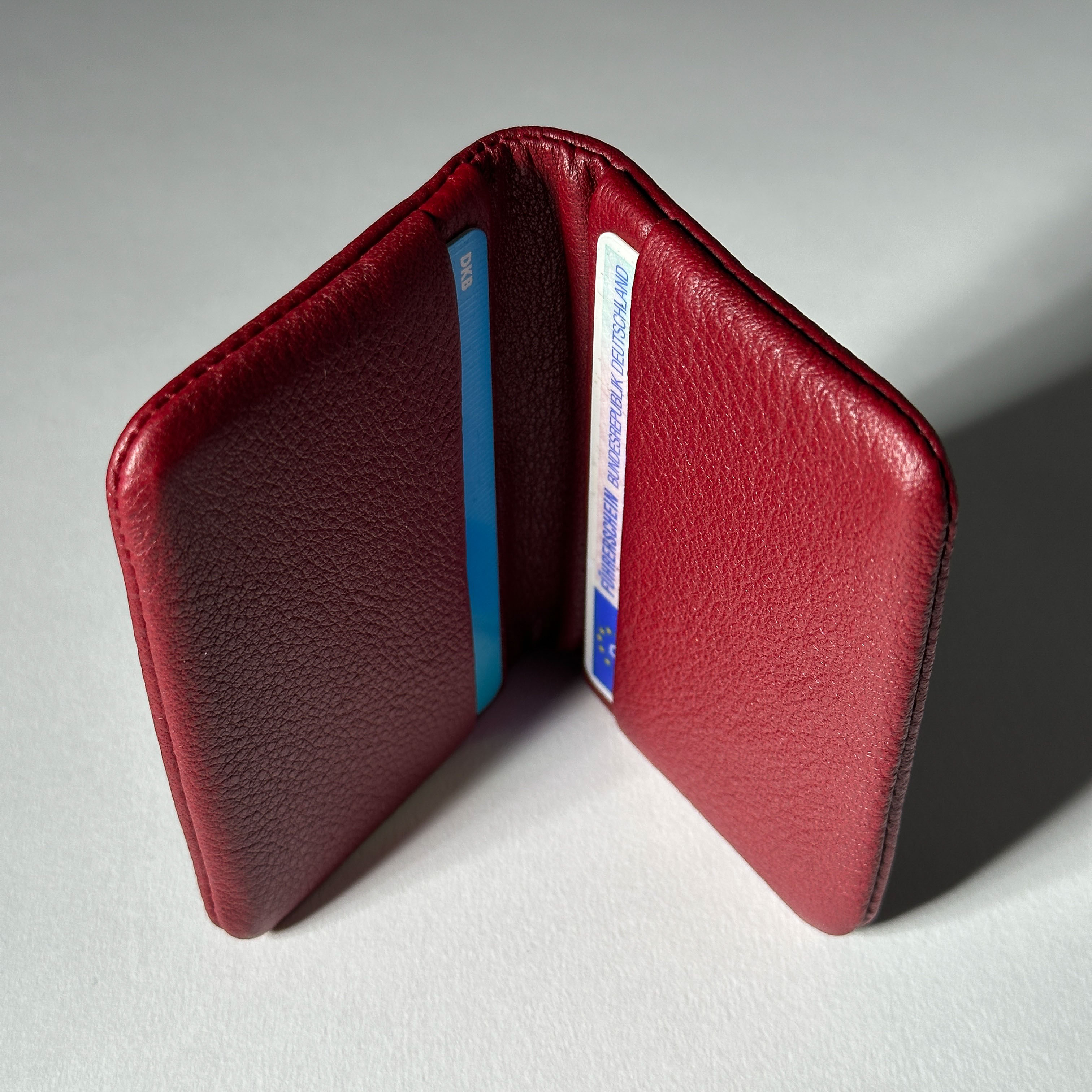 Pago card case made of soft nappa leather