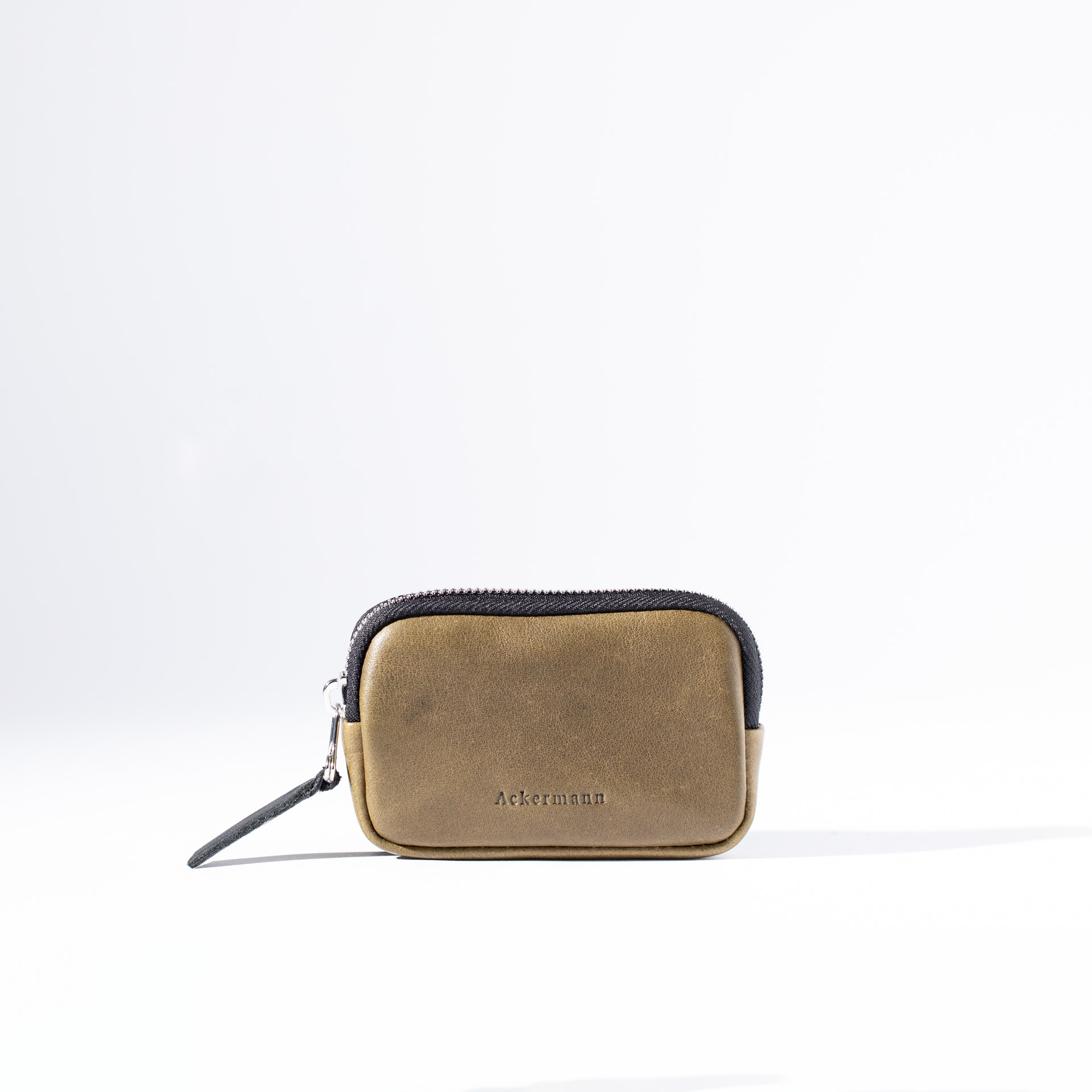 Combination wallet Boston S made of olive leather