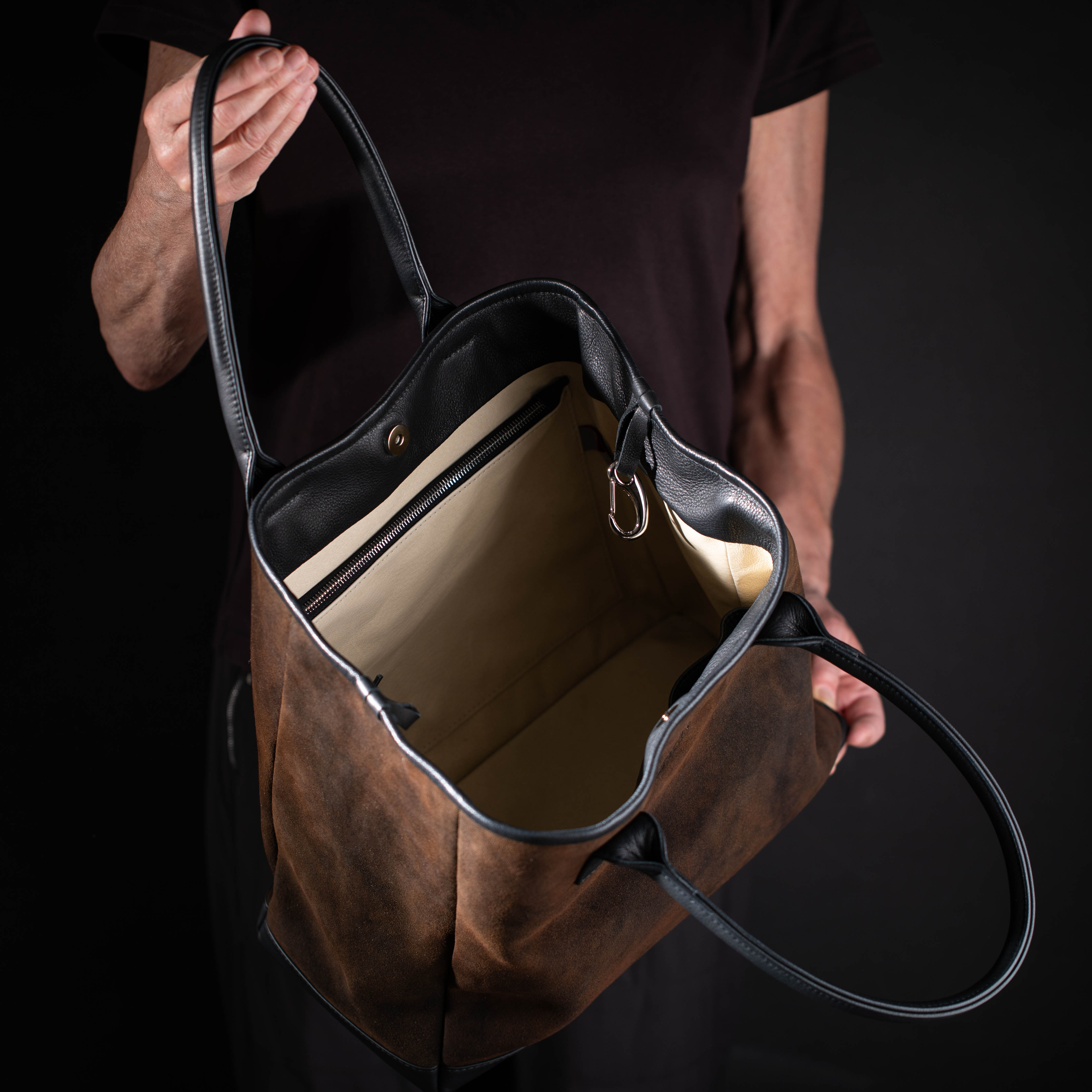 Shopper Lissabon made of deerskin