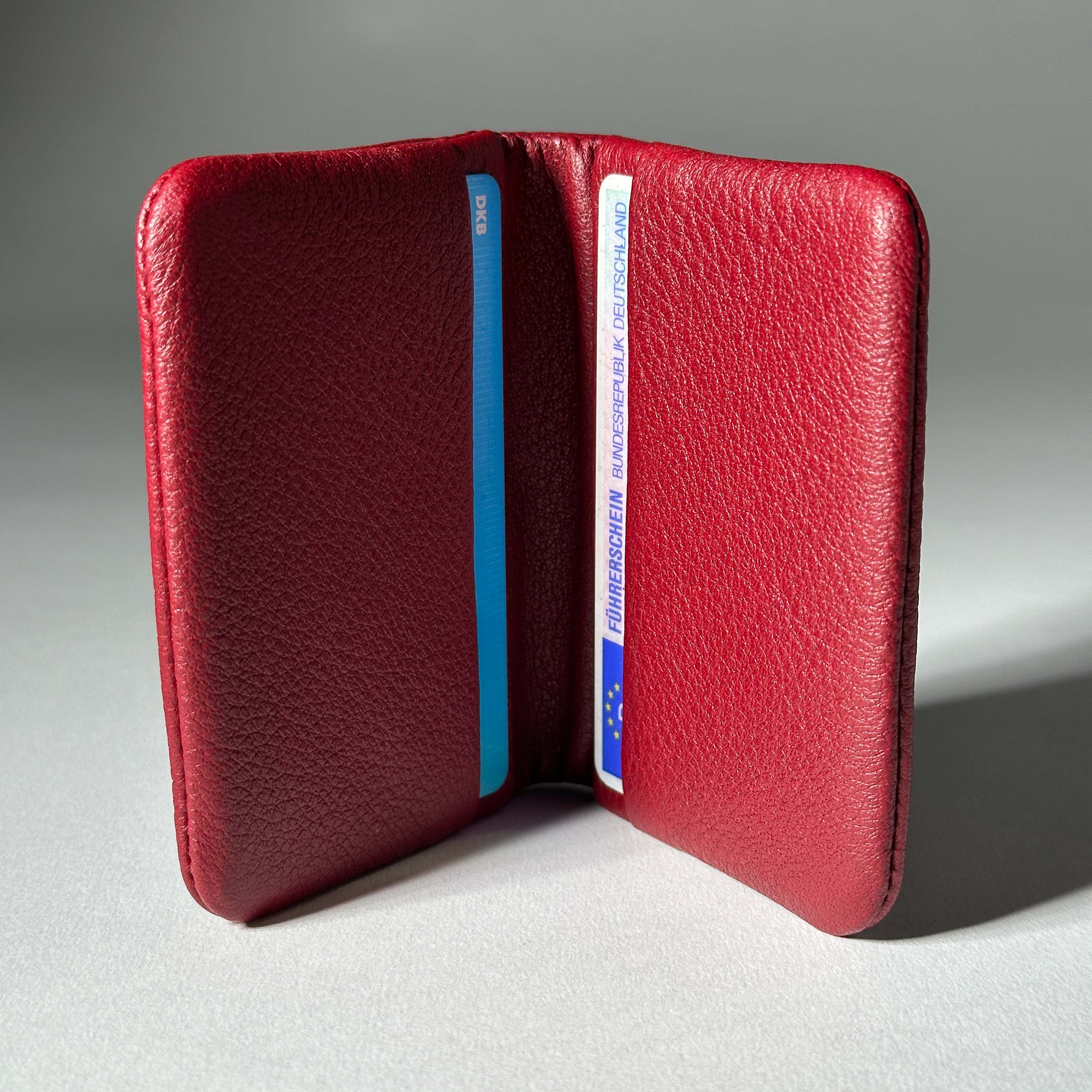 Pago card case made of soft nappa leather