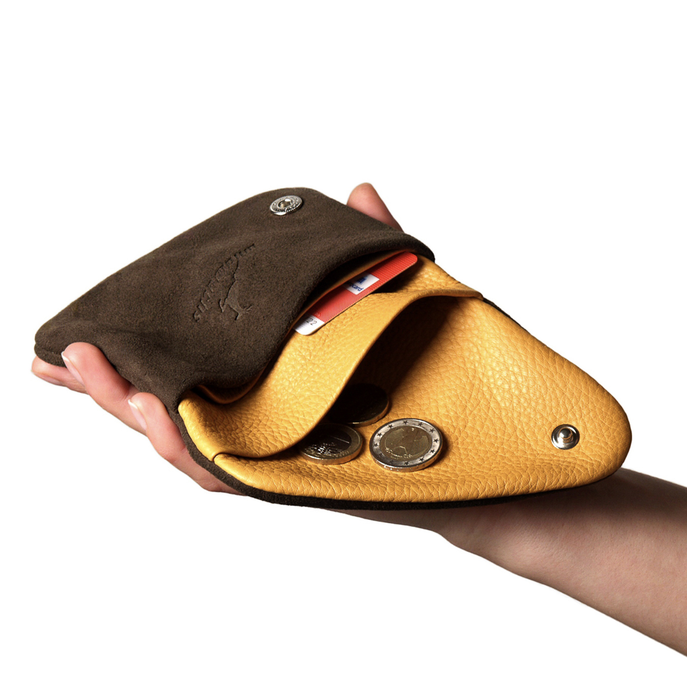 Pago L wallet made from deerskin