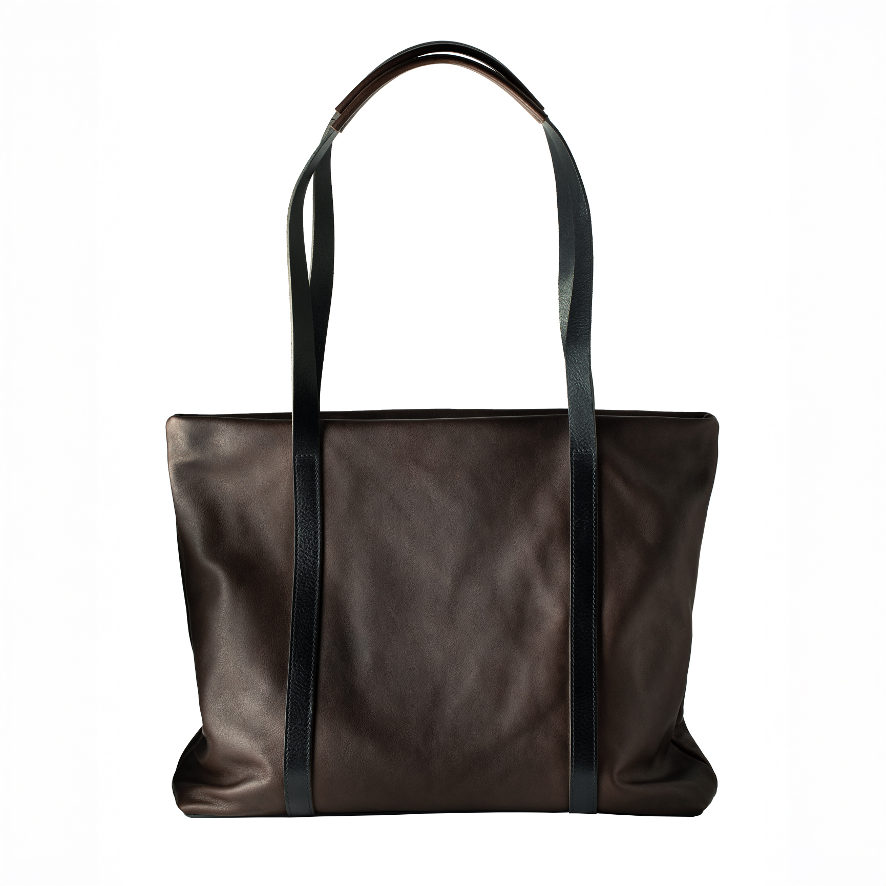 Schultertasche Delhi aus Olivenleder