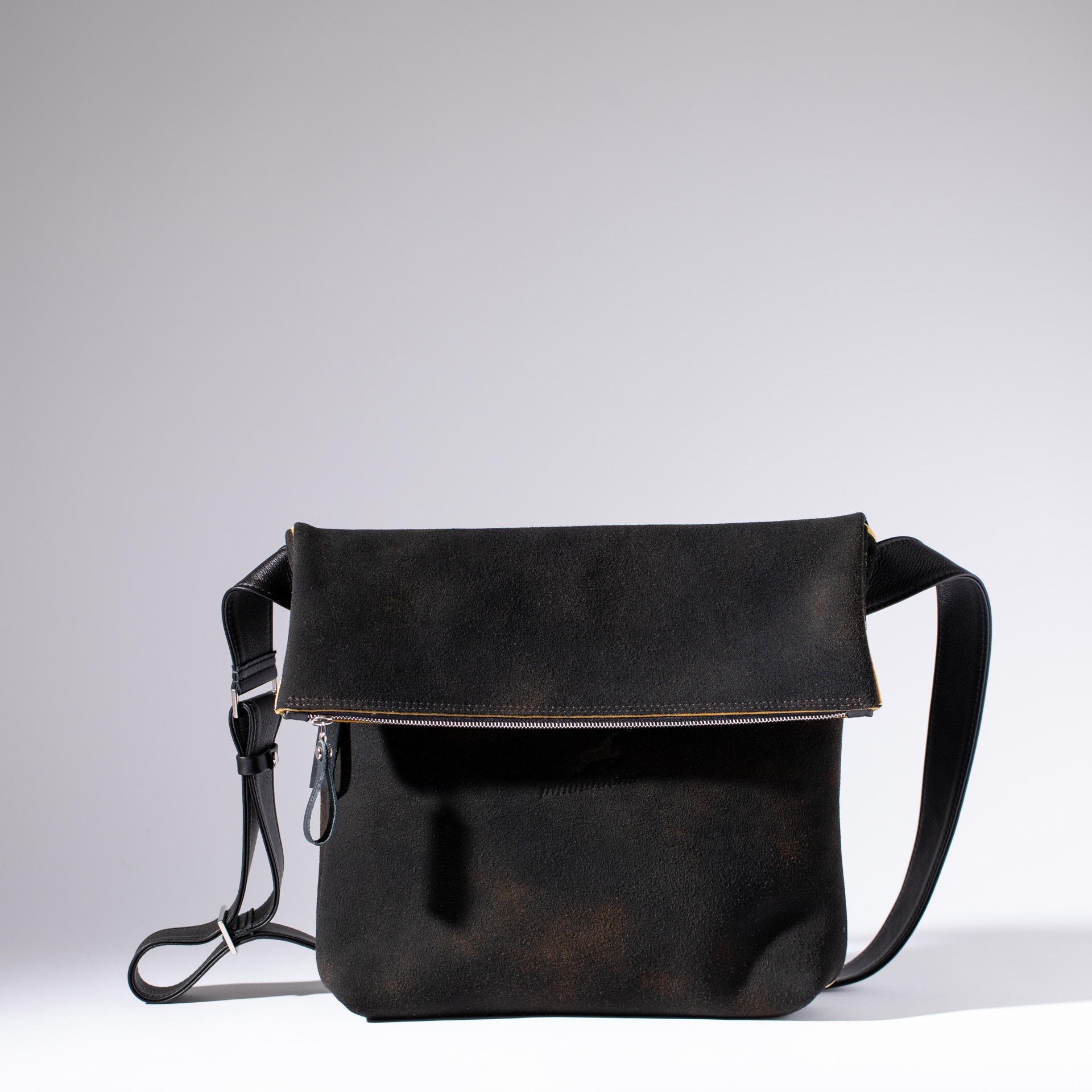 Überschlagtasche London L aus Hirschleder PUR.