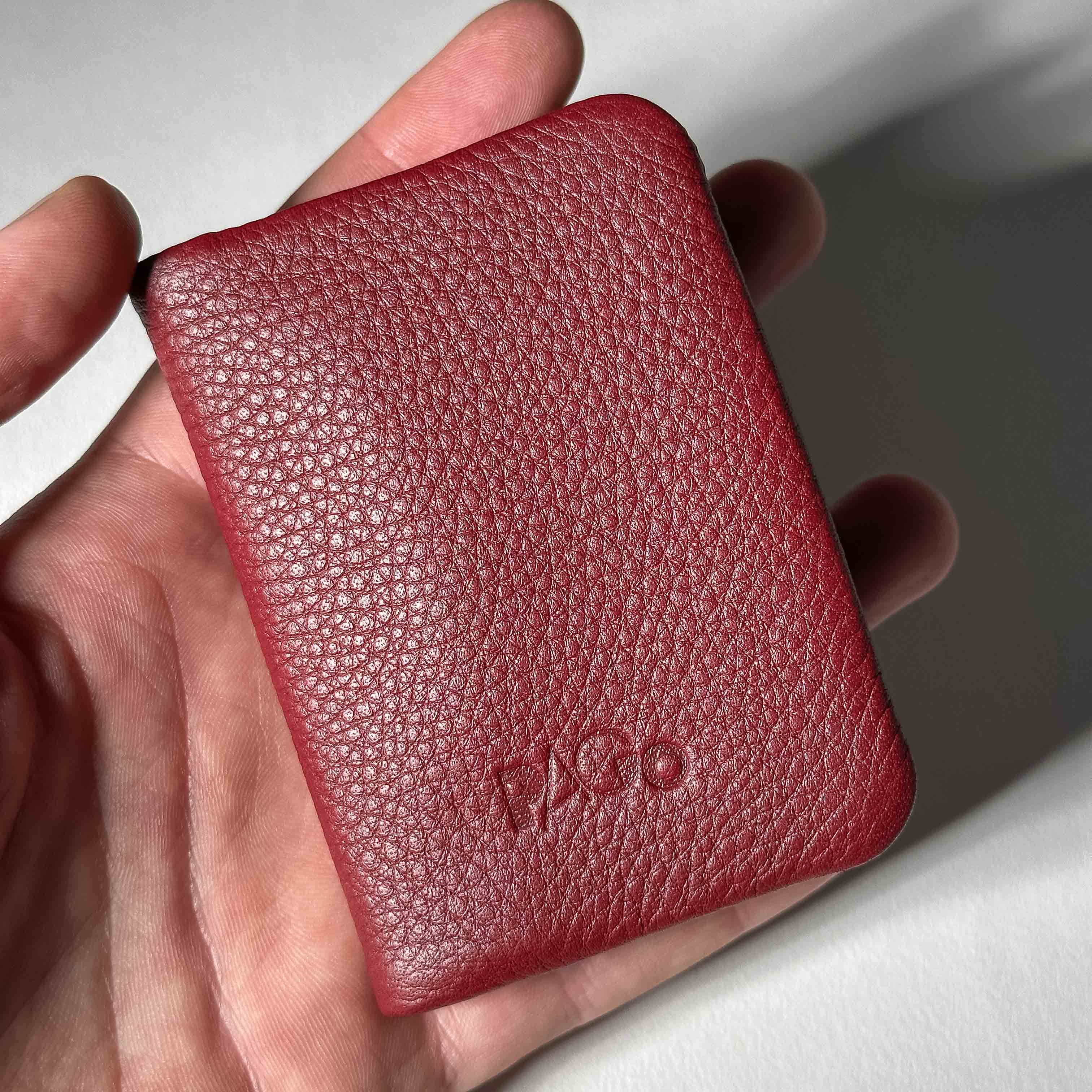 Pago card case made of soft nappa leather