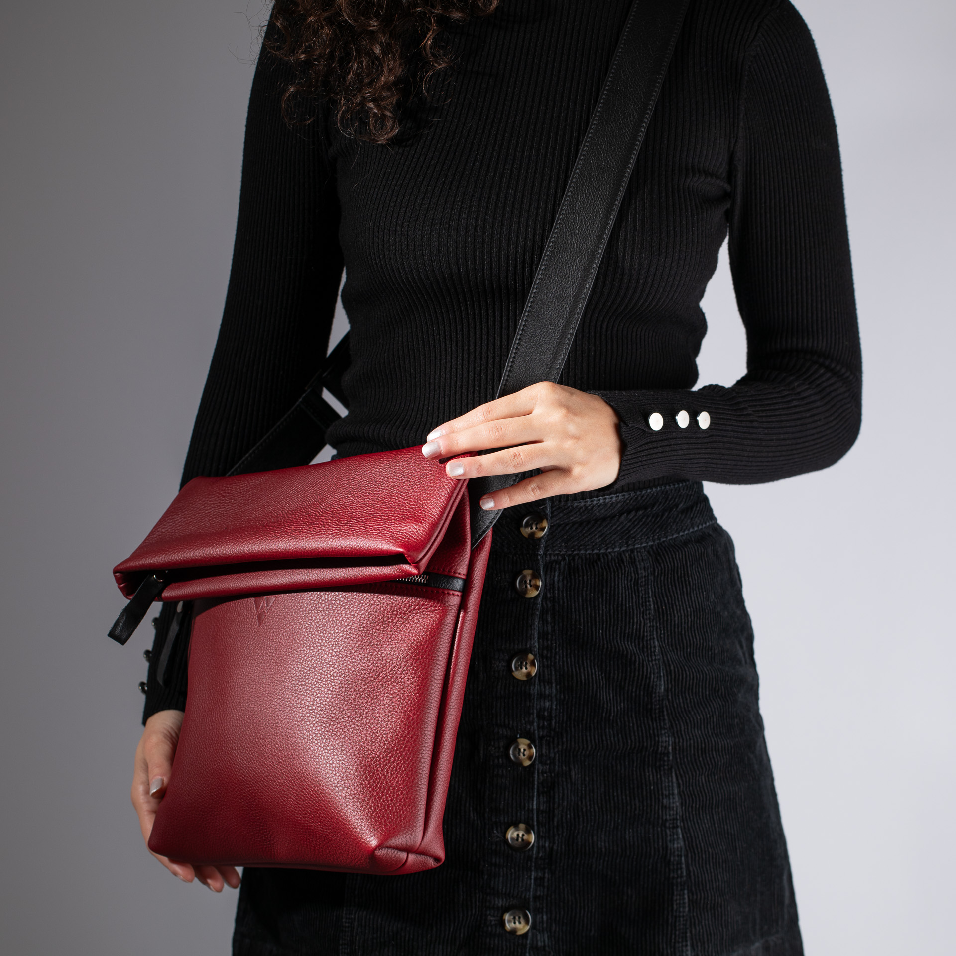 Fold-over Shoulder bag London M