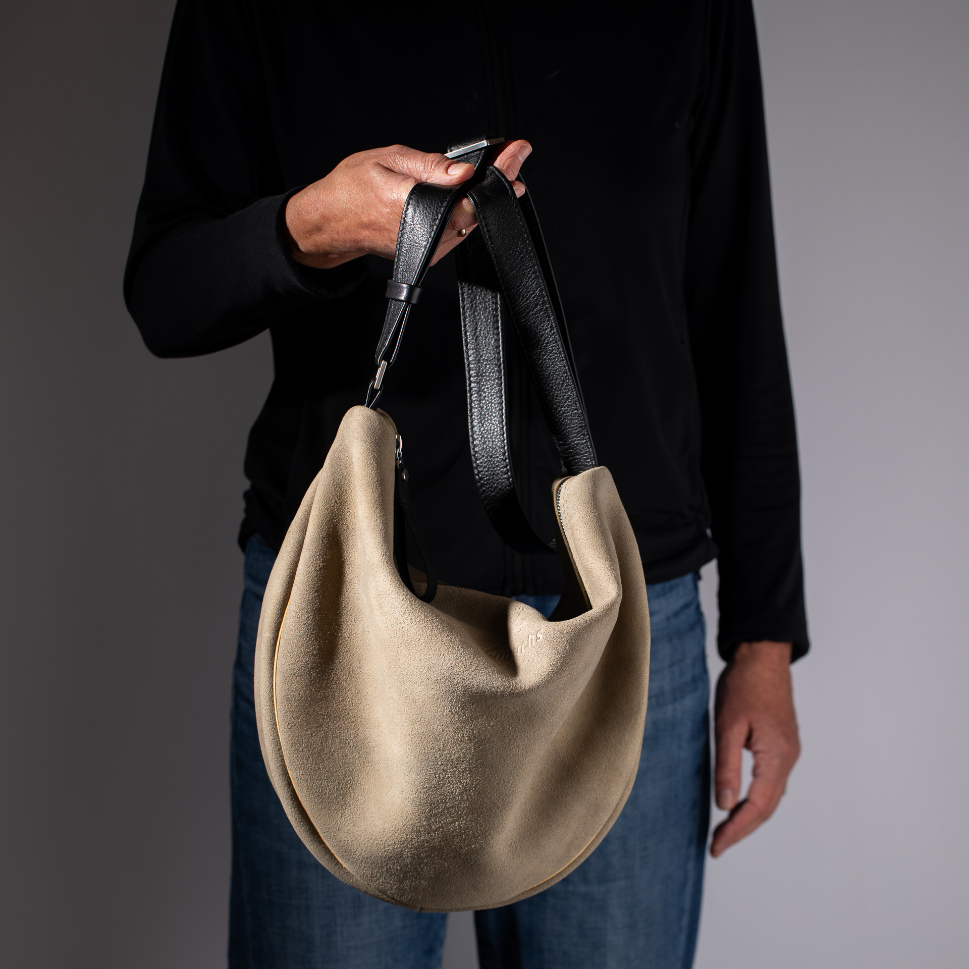 Beuteltasche Dallas M aus Hirschleder